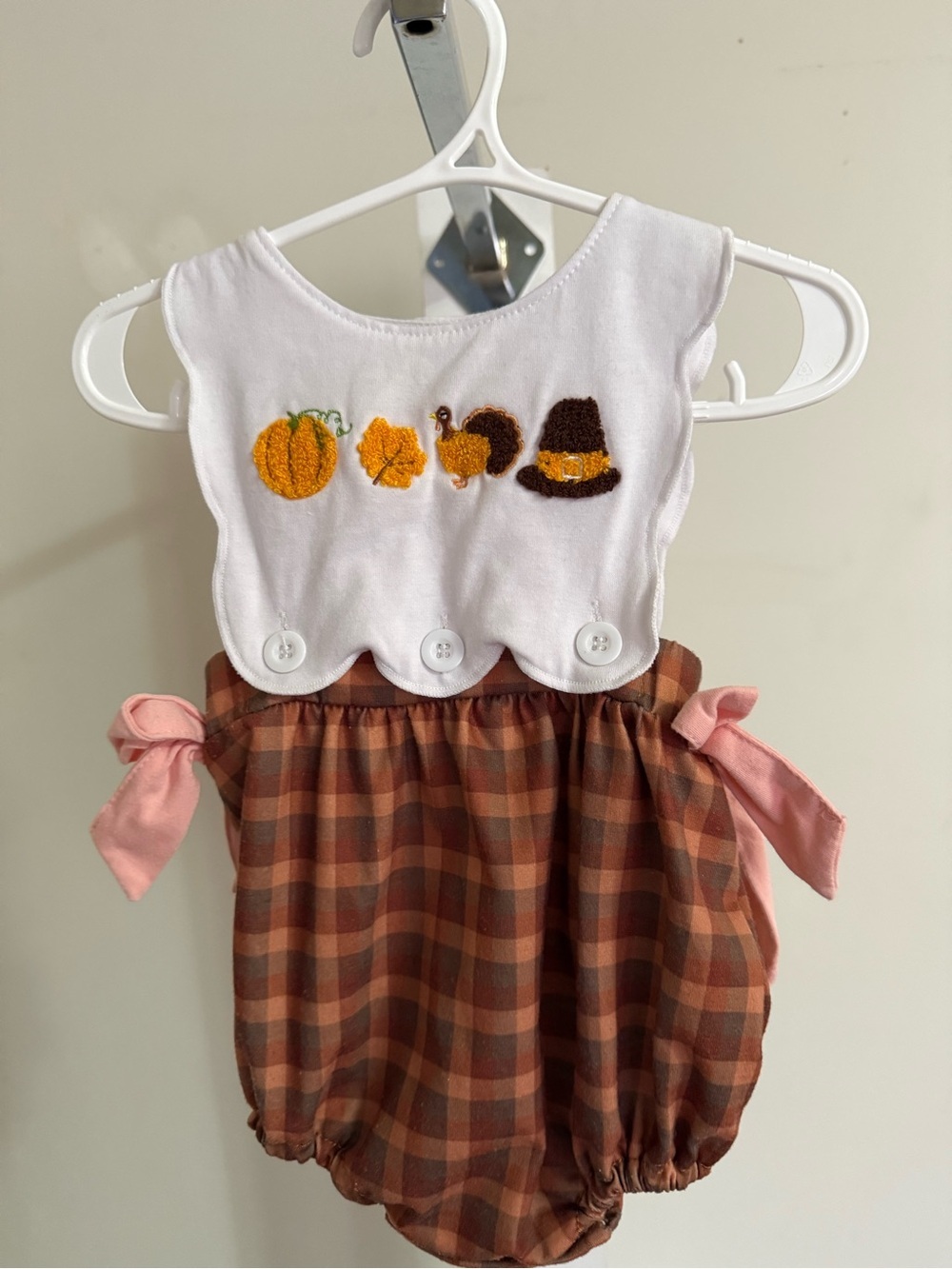 Boutique Thanksgiving Bubble Romper - Picture 4 of 9